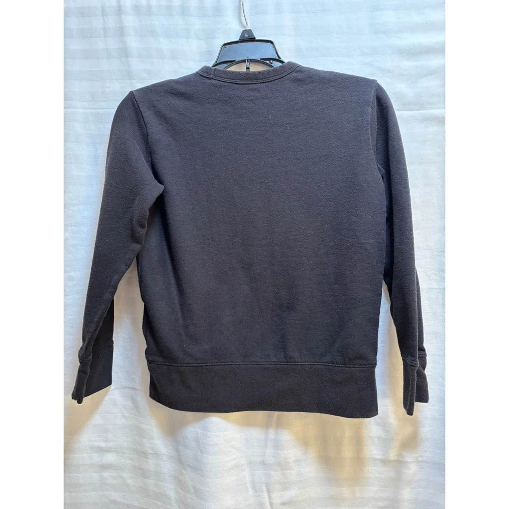 Athletic Works Kids L 10-12 Black Long‎ Sleeve Crewneck Sweatshirt - Picture 5 of 5